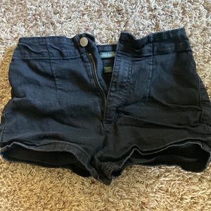 Wild fable high rise black jean shorts